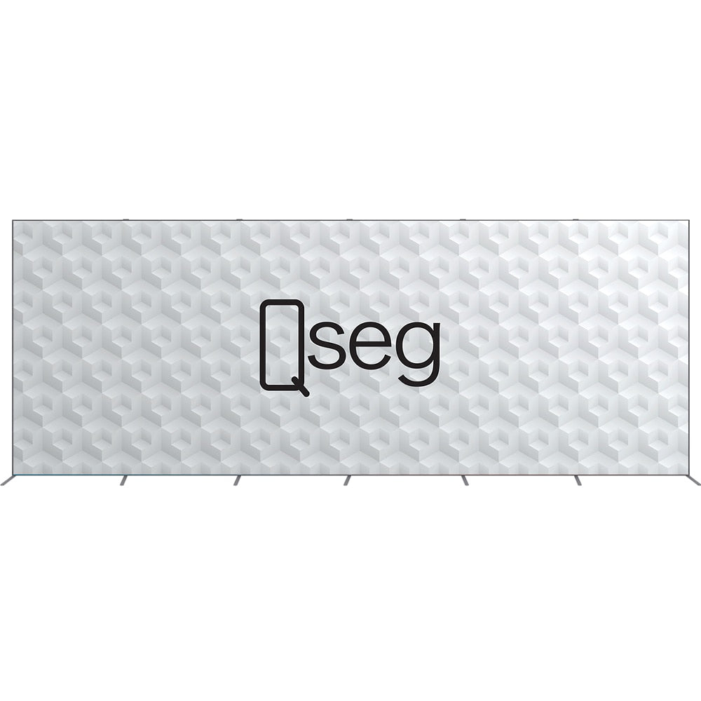 QSEG 20' Quick Wall Fabric Display