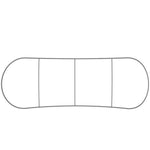 EZ Tube 20 ft Kicktail Fabric Backwall, photo 4