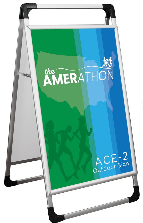 Ace-2 Aluminum A-Frame Sign Holder
