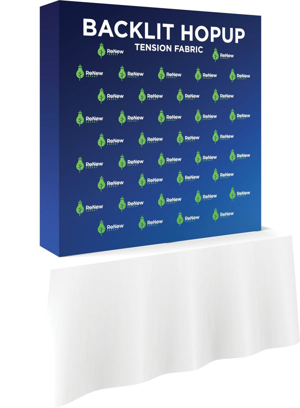Backlit Hopup Fabric Light Box Display