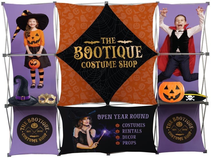 Deluxe GeoMetrix 12-Quad Classic Pop-Up Display
