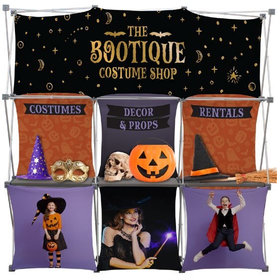 Deluxe GeoMetrix 9-Quad Header Pop-Up Display