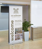 Dual Double-Sided Retractable Banner Stand, photo 1