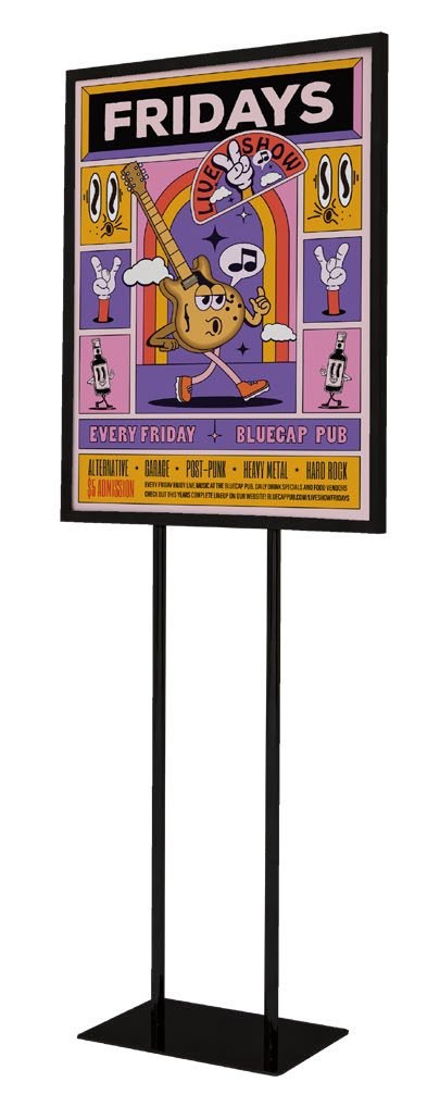 Flat Base Sign Display