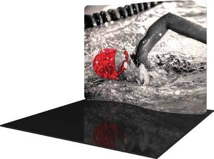 Formulate Essential 10' Serpentine Curved Fabric Display