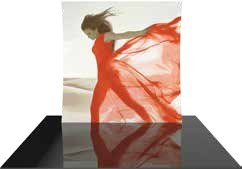 Formulate Master Vertical Curved Fabric Backwall