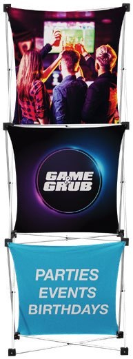 GeoMetrix 3-Quad Tower Pop-Up Display