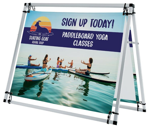 Horizontal A-Frame Banner Sign