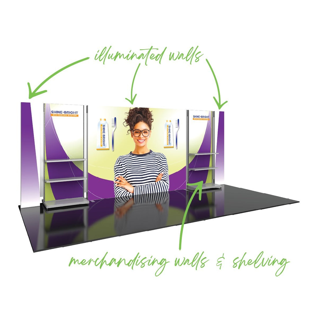 Hybrid Pro Modular 20' Exhibit Kit 36