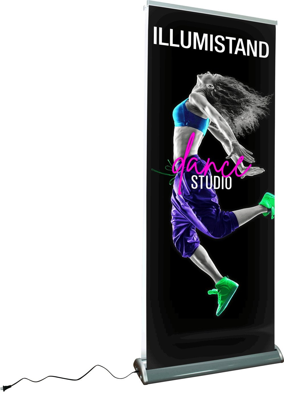 Illumistand Illuminated Double-Sided Retractable Banner Stand