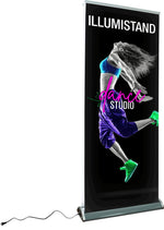 Illumistand Illuminated Double-Sided Retractable Banner Stand, photo 1