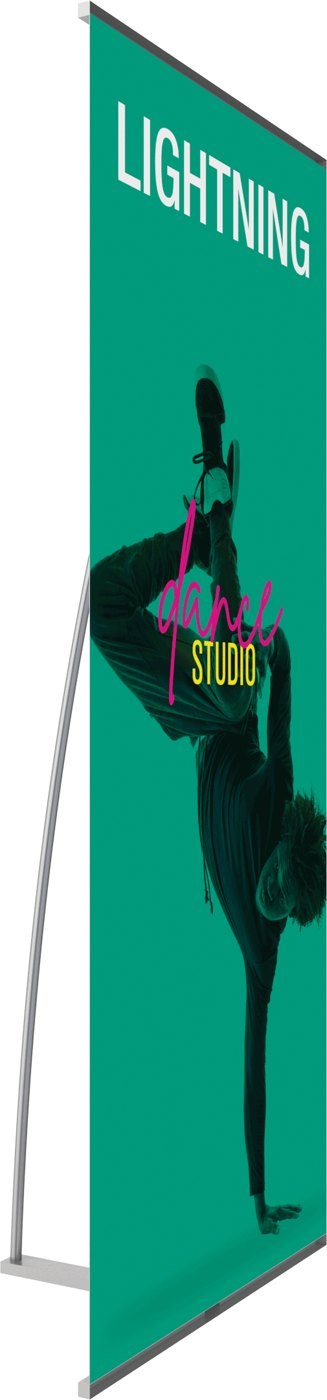 Lightning Spring Back Banner Stand