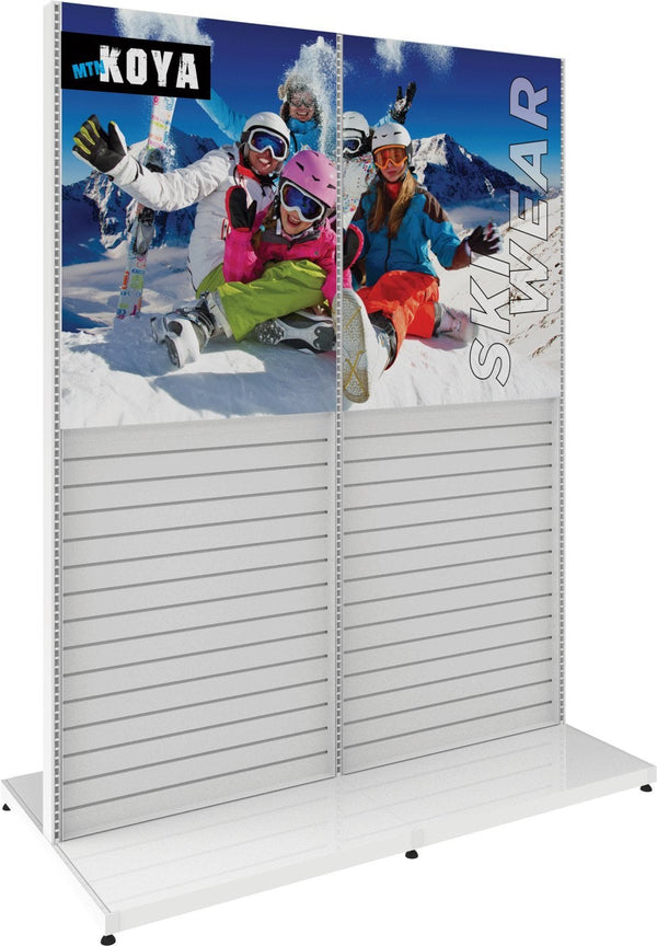 MODify Double Sided Merchandise Display with Four Slatwall Panels (Kit 02)