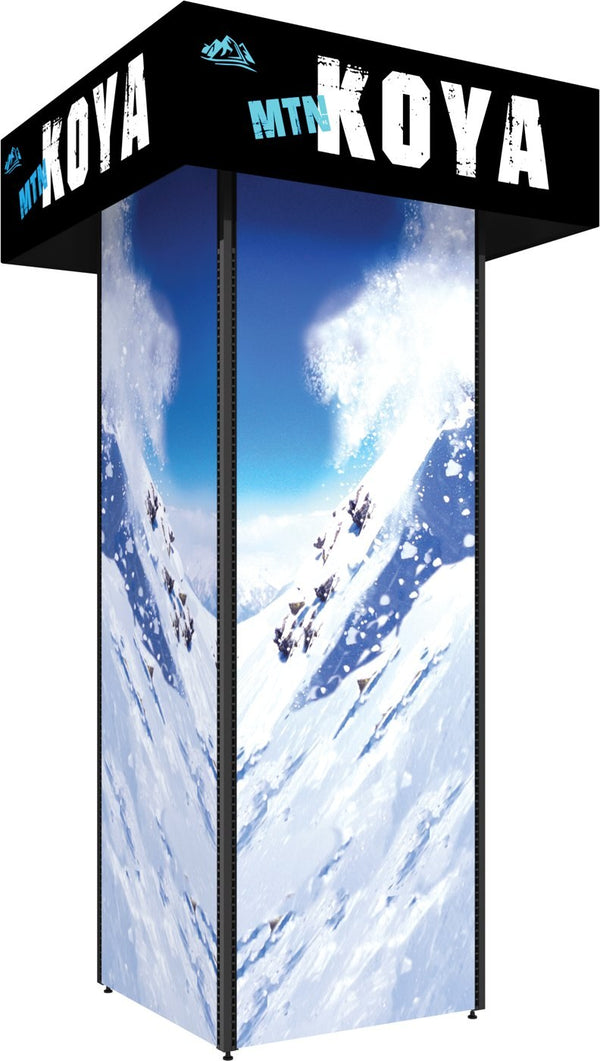 MODify Four Sided Retail Tower with Square Header (Kit 02)