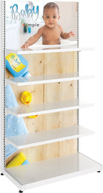 MODify Single Sided Merchandise Display with Shelves (Kit 01), photo 1