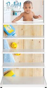 MODify Single Sided Merchandise Display with Shelves (Kit 01), photo 2