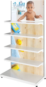 MODify Single Sided Merchandise Display with Shelves (Kit 01), photo 3