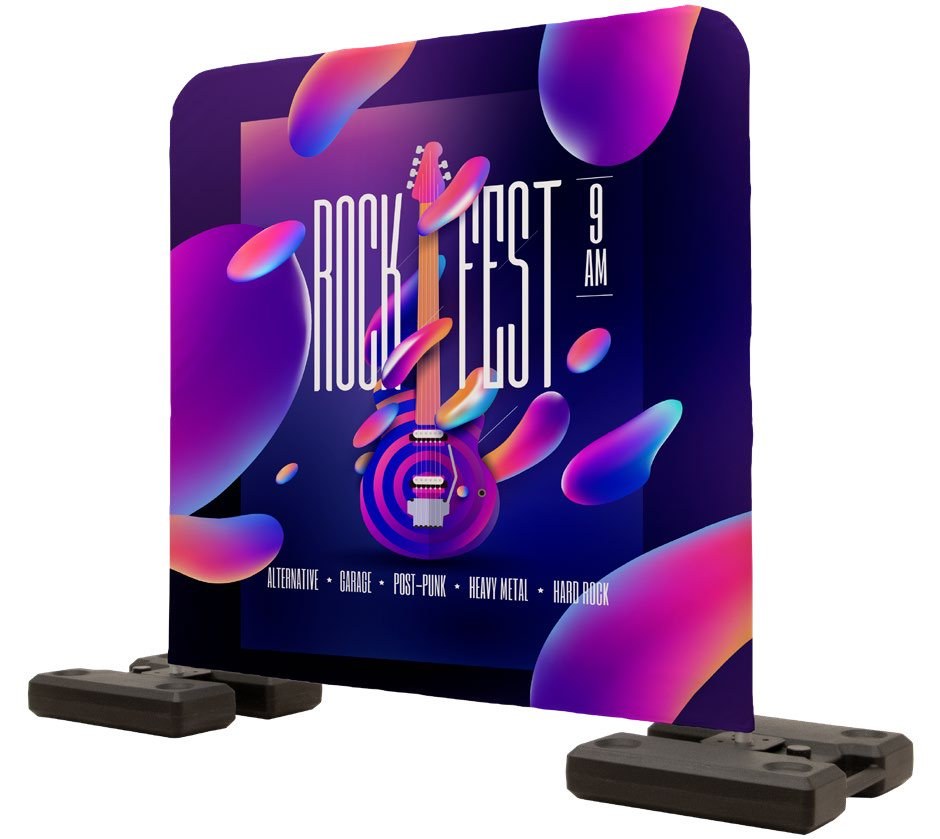 Outdoor Ballast Banner Display