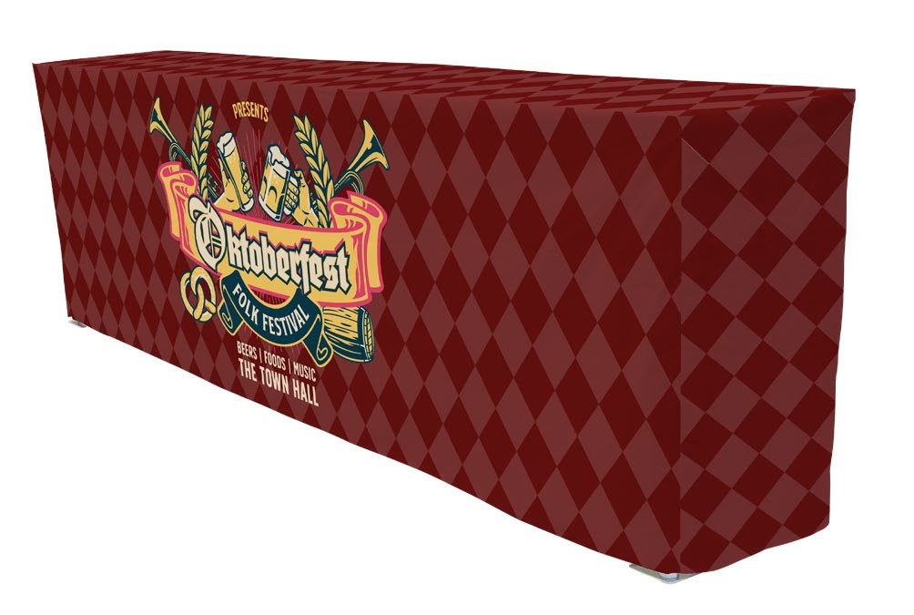 Pop-Up Table with Fitted Throw