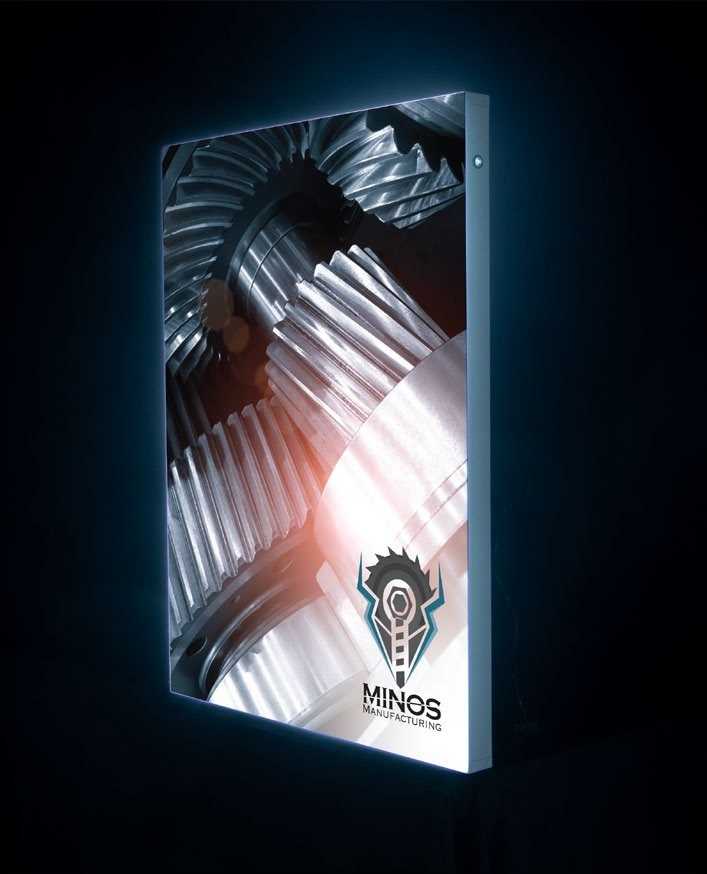 Standard Wall-Mount SEG Glo Backlit Frame