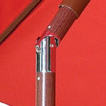 7' Wood Look Tilting Market Umbrella, photo 3