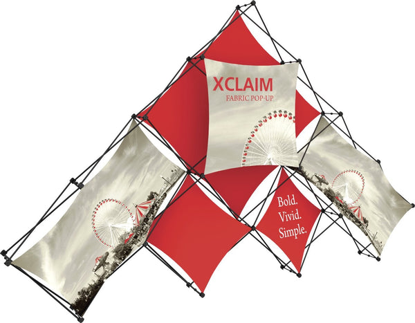 Xclaim 14' Pyramid Fabric Popup Display, Kit 1