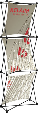 Xclaim 2½' Full Height Fabric Popup Display, Kit 1, photo 1