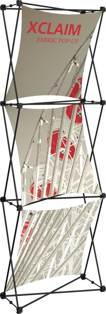 Xclaim 2½' Full Height Fabric Popup Display, Kit 1
