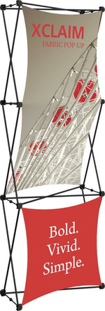 Xclaim 2½' Full Height Fabric Popup Display, Kit 2, photo 1