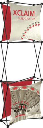 Xclaim 2½' Full Height Fabric Popup Display, Kit 3, photo 1
