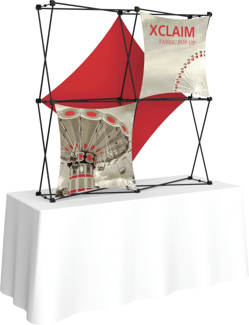 Xclaim 5' Tabletop Fabric Popup Display, Kit 3