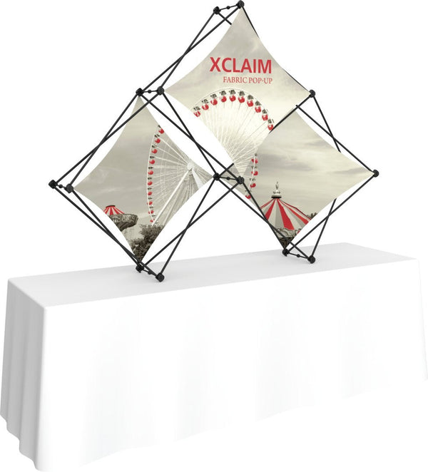 Xclaim 7' Pyramid Fabric Popup Display, Kit 1