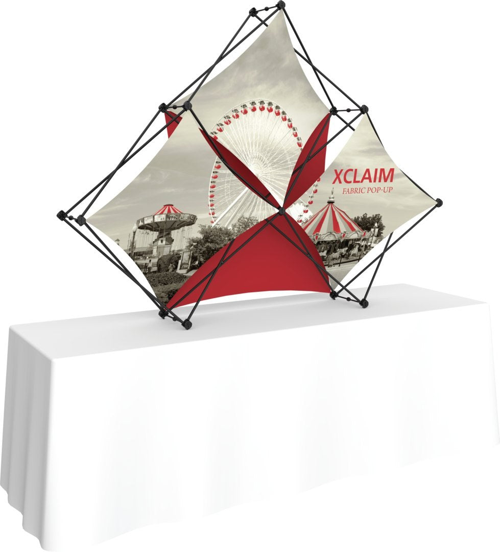 Xclaim 7' Pyramid Fabric Popup Display, Kit 2