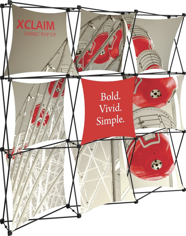Xclaim 7½' Full Height Fabric Popup Display, Kit 1