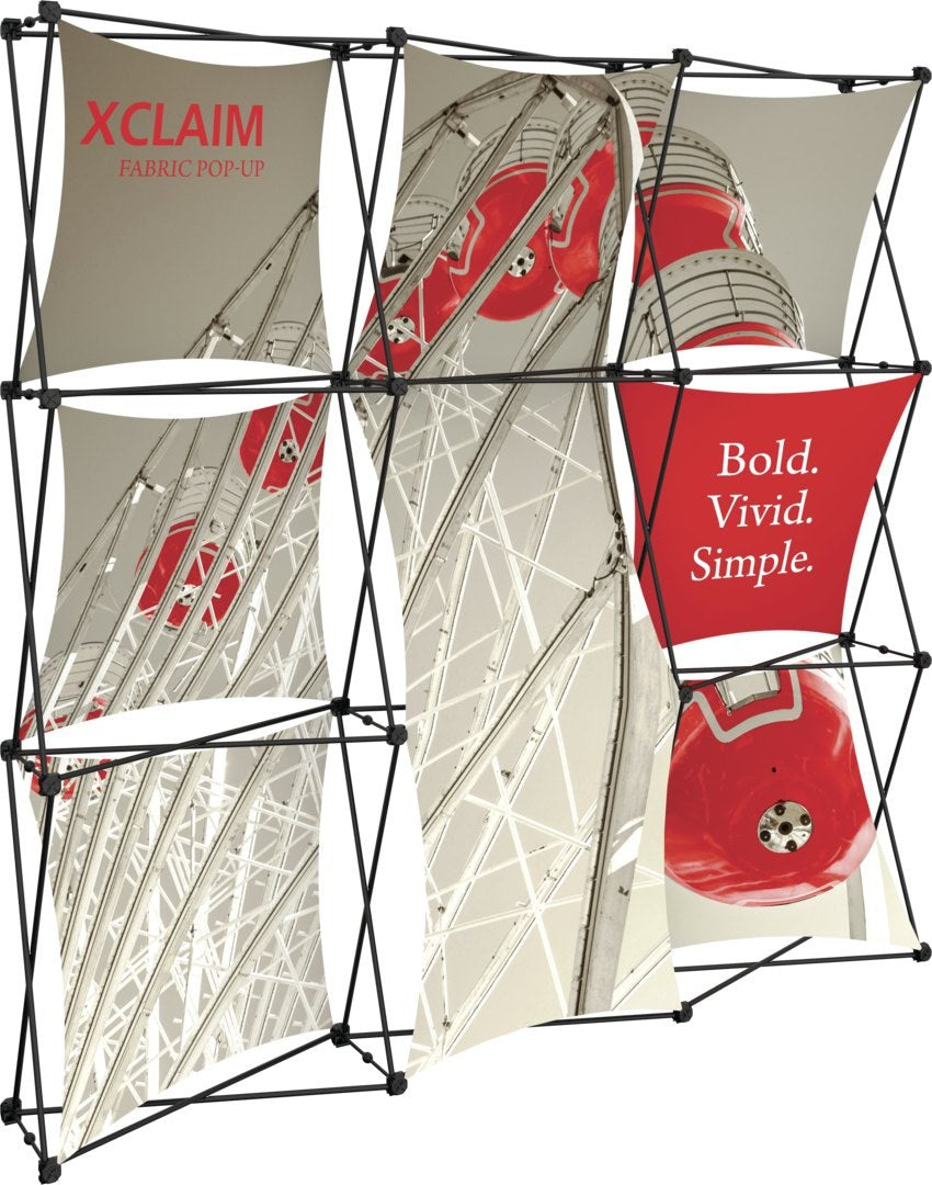 Xclaim 7½' Full Height Fabric Popup Display, Kit 5