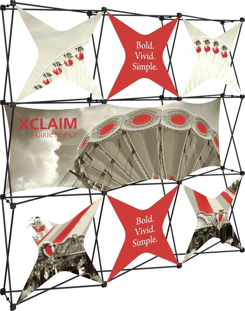 Xclaim 7½' Full Height Fabric Popup Display, Kit 6