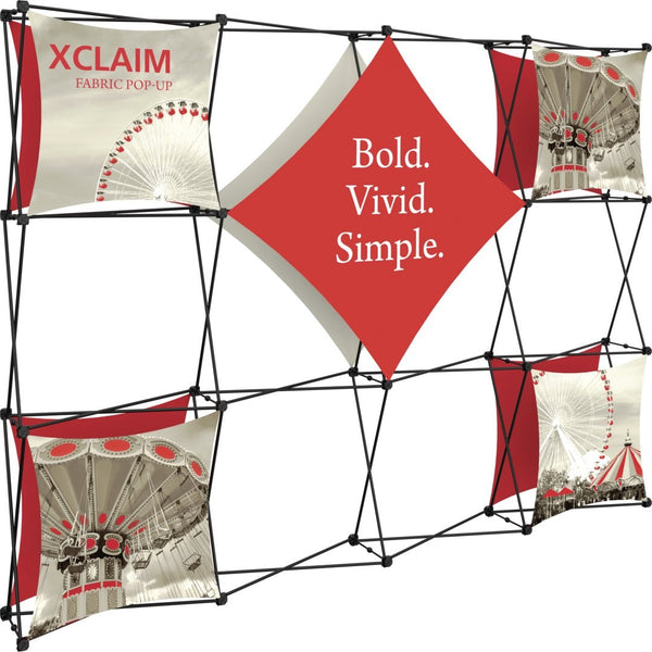 Xclaim 10' Full Height Fabric Popup Display, Kit 2