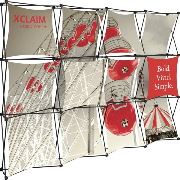 Xclaim 10' Full Height Fabric Popup Display, Kit 4