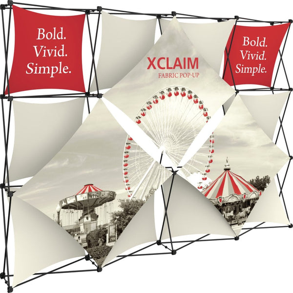 Xclaim 10' Full Height Fabric Popup Display, Kit 5