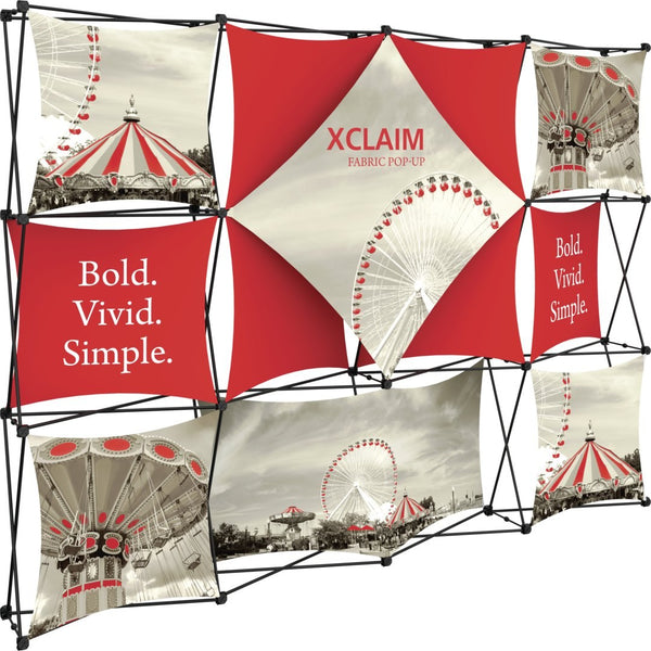 Xclaim 10' Full Height Fabric Popup Display, Kit 6