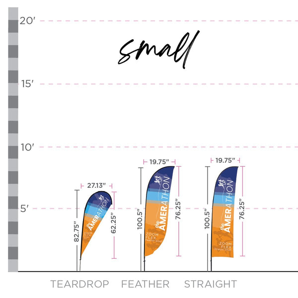 Zoom Flex Flag (Teardrop, Feather & Straight)
